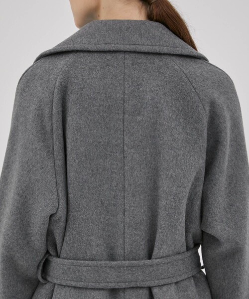 CITY TOKYO（シティトウキョウ）の「ビッグカラーベルテッドコート（チェスターコート・レディース・オレンジ/ダークグレー/オフホワイト・1/2）」の13枚目の写真