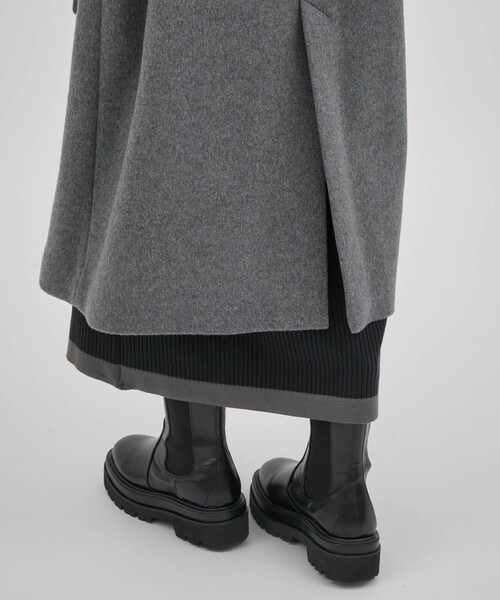 CITY TOKYO（シティトウキョウ）の「ビッグカラーベルテッドコート（チェスターコート・レディース・オレンジ/ダークグレー/オフホワイト・1/2）」の15枚目の写真