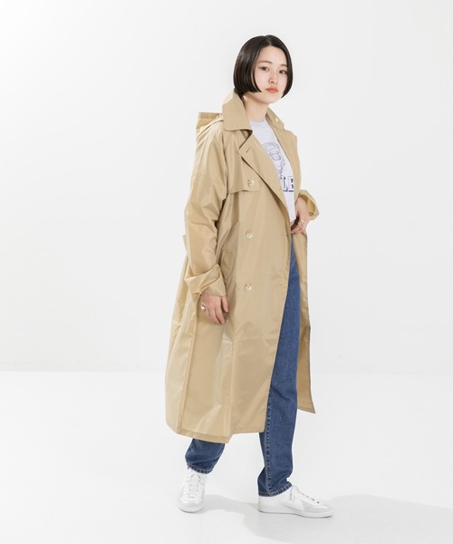 値下げ❗️ ロングコート トレンチコート ベージュ N.O.R.C by the line（ノークバイザライン）の「ロングトレンチコート