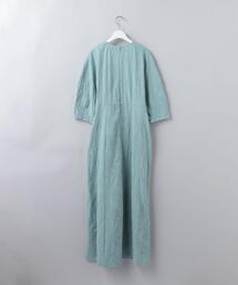【新品タグ付き】6（ROKU）ワンピース DOBBY DRESS ブラック 6（ロク）の「＜6(ROKU)＞DOBBY DRESS/ワンピース（ワンピース