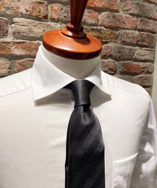 Cricket（クリケット）の「[クリケット] Cricket 6色メランジ 無地 ネクタイ スカラ（ネクタイ・メンズ・ロイヤルブルー/エンジ/ブルー/ネイビー/ターコイズブルー/ダークグリーン/ブラウン/チャコールグレー・FREE）」の2枚目の写真