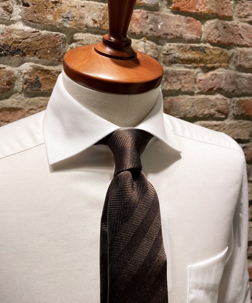 Cricket（クリケット）の「[クリケット] Cricket 6色メランジ 無地 ネクタイ スカラ（ネクタイ・メンズ・ロイヤルブルー/エンジ/ブルー/ネイビー/ターコイズブルー/ダークグリーン/ブラウン/チャコールグレー・FREE）」の10枚目の写真