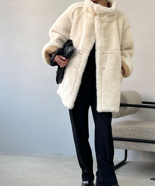 chuclla（チュクラ）の「ボア ミドル ダッフルコート chw22a016