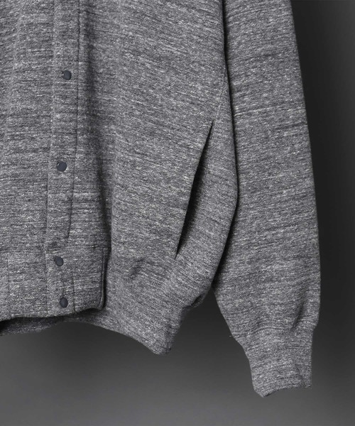 REMI RELIEF(レミレリーフ)の「【 REMI RELIEF / レミレリーフ 】 ジャズネップ起毛裏毛カーディガン(カーディガン/ボレロ・メンズ・チャコールグレー/オートミール・MEDIUM/LARGE)」の8枚目の写真