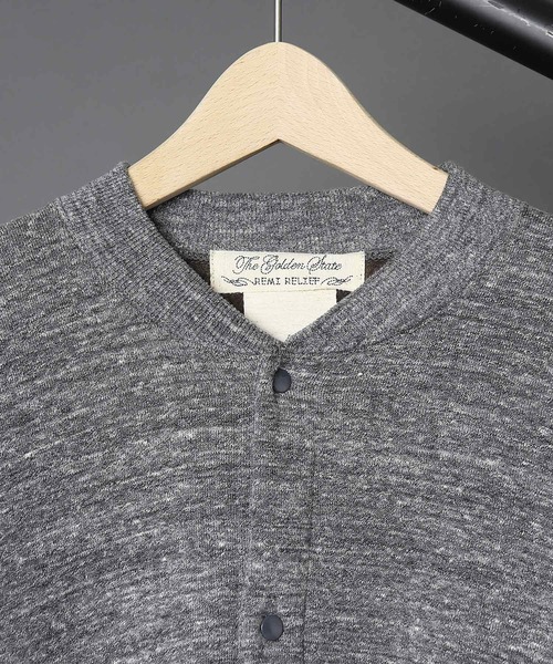 REMI RELIEF(レミレリーフ)の「【 REMI RELIEF / レミレリーフ 】 ジャズネップ起毛裏毛カーディガン(カーディガン/ボレロ・メンズ・チャコールグレー/オートミール・MEDIUM/LARGE)」の7枚目の写真