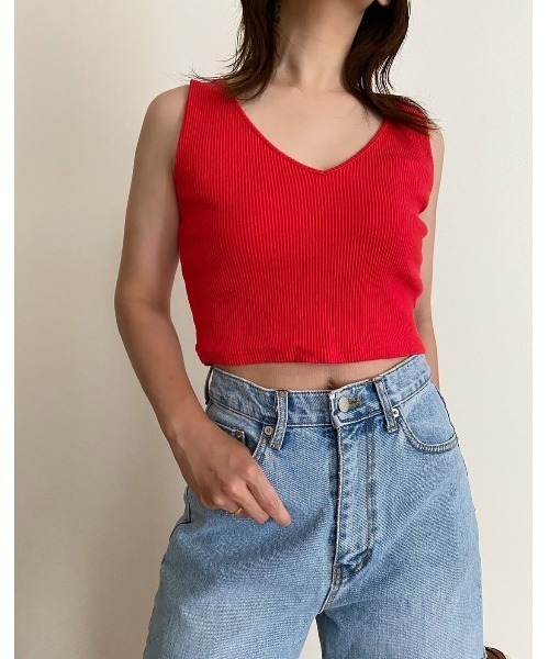 AMAIL(アマイル)の「Fashionable 2way cloth(タンクトップ・レディース・ホワイト/ブラック/レッド/グリーン・FREE)」の4枚目の写真