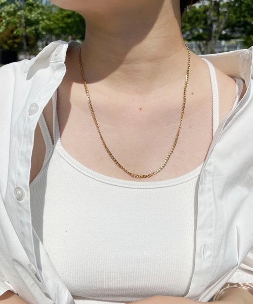 PairPair（ペアペア）の「ロングチェーンネックレス(ユニセックス)（ネックレス・レディース・シルバー/ゴールド・FREE）」の5枚目の写真