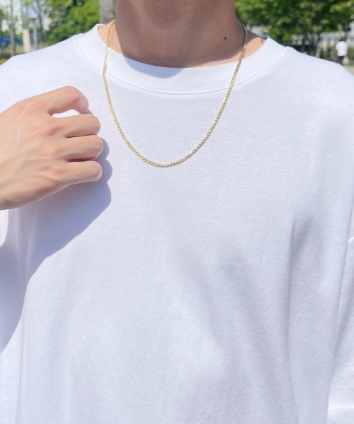 PairPair（ペアペア）の「ロングチェーンネックレス(ユニセックス)（ネックレス・レディース・シルバー/ゴールド・FREE）」の4枚目の写真