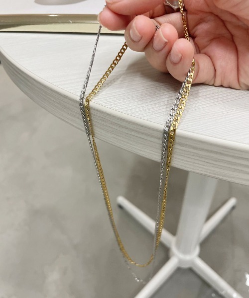 PairPair（ペアペア）の「ロングチェーンネックレス(ユニセックス)（ネックレス・レディース・シルバー/ゴールド・FREE）」の11枚目の写真