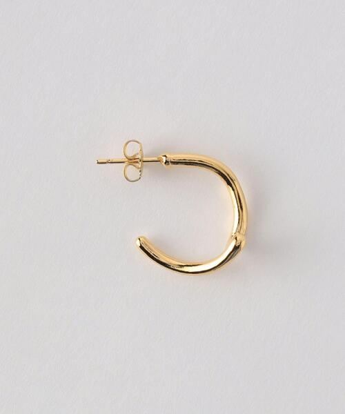 VELATTI（ヴェラッティ）の「＜VELATTI＞ウェーブ フープ ピアス（ピアス（両耳用）・レディース・ゴールド・FREE）」の3枚目の写真