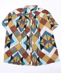 sandy | 【sandy】プリント切替えタックブラウス(シャツ/ブラウス)