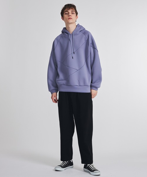 TIGHTBOOTH PRODUCTION（タイトブースプロダクション）の「SPLICE SMOOTH HOODIE（パーカー・メンズ・パープル/ブラック・L）」の10枚目の写真