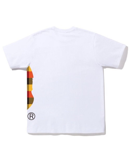 A BATHING APE(アベイシングエイプ)の「BLOCK CHECK SIDE BIG APE HEAD TEE M(Tシャツ/カットソー・メンズ・ブラック×レッド/ブラック系その他/ホワイト×レッド/ホワイト系その他2・SMALL/LARGE/XX-LARGE/X-LARGE/MEDIUM/XXX-LARGE)」の5枚目の写真