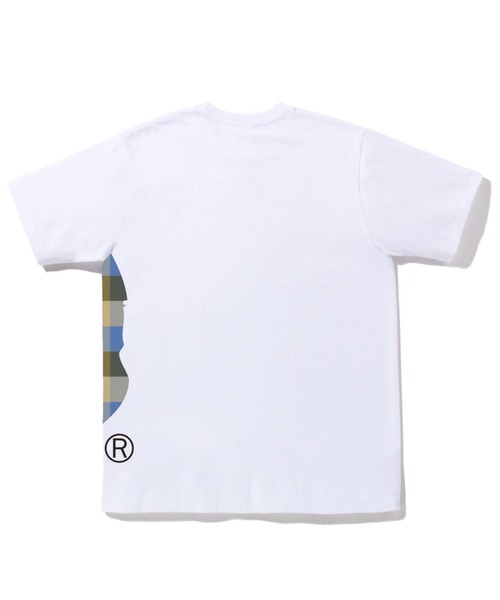 A BATHING APE(アベイシングエイプ)の「BLOCK CHECK SIDE BIG APE HEAD TEE M(Tシャツ/カットソー・メンズ・ブラック×レッド/ブラック系その他/ホワイト×レッド/ホワイト系その他2・SMALL/LARGE/XX-LARGE/X-LARGE/MEDIUM/XXX-LARGE)」の6枚目の写真
