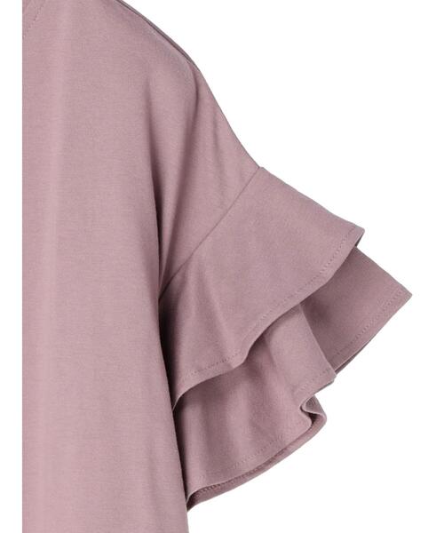 Green　Parks（グリーンパークス）の「2段フリルカットプルオーバー（Tシャツ/カットソー・レディース・ブラック/ピンク/ブルー・FREE）」の13枚目の写真