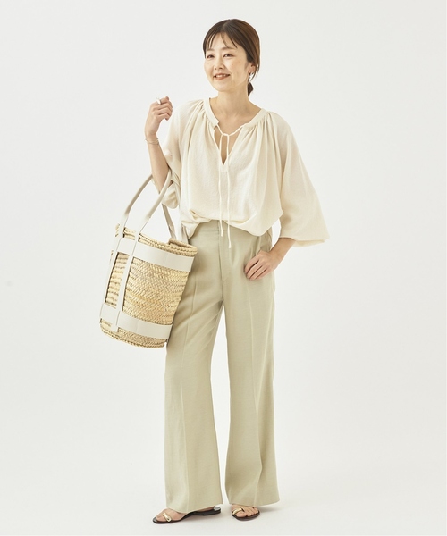 【美品】Plage lip gather プラージュ ブラウス ホワイト plage（プラージュ）の「《追加》lip gather ブラウス2（シャツ