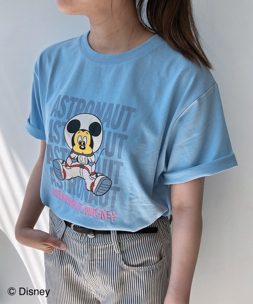 AS KNOW AS plus(アズノゥアズプラス)の「●Disney / アソートTシャツ 【Disney(ディズニー)】(Tシャツ/カットソー・レディース・スミクロ/サックスブルー/オレンジ/ベージュ/オートミール/オフホワイト/グリーン系/オレンジ系/ブラック系/ホワイト系/ブラック系1/アイボリー系1/サックスブルー系1/パープル系2/ホワイト系2/ライトグリーン系2/ブラック系2・FREE)」の14枚目の写真