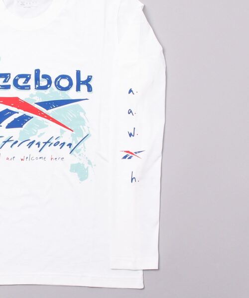 Reebok(リーボック)の「グラフィック シリーズ プレシーズン ロング スリーブ Tシャツ / Graphic Series Pre-Season Long Sleeve T-Shirt /(Tシャツ/カットソー・メンズ・ホワイト/ブラック・SMALL/X-LARGE/LARGE/XXX-LARGE/XX-LARGE/MEDIUM/X-SMALL)」の4枚目の写真