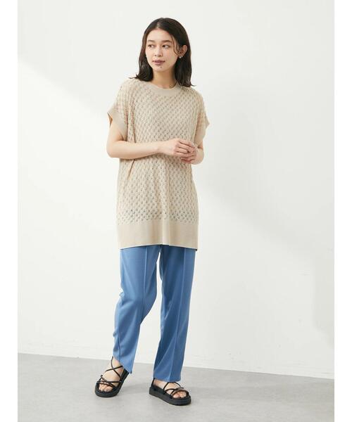 Green　Parks（グリーンパークス）の「バックスリットチュニックベスト（ベスト・レディース・ブラック/ベージュ/テラコッタ・FREE）」の11枚目の写真