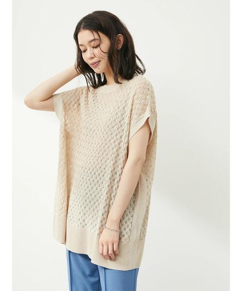 Green　Parks（グリーンパークス）の「バックスリットチュニックベスト（ベスト・レディース・ブラック/ベージュ/テラコッタ・FREE）」の14枚目の写真