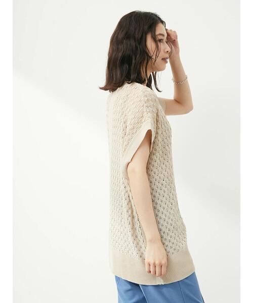 Green　Parks（グリーンパークス）の「バックスリットチュニックベスト（ベスト・レディース・ブラック/ベージュ/テラコッタ・FREE）」の15枚目の写真