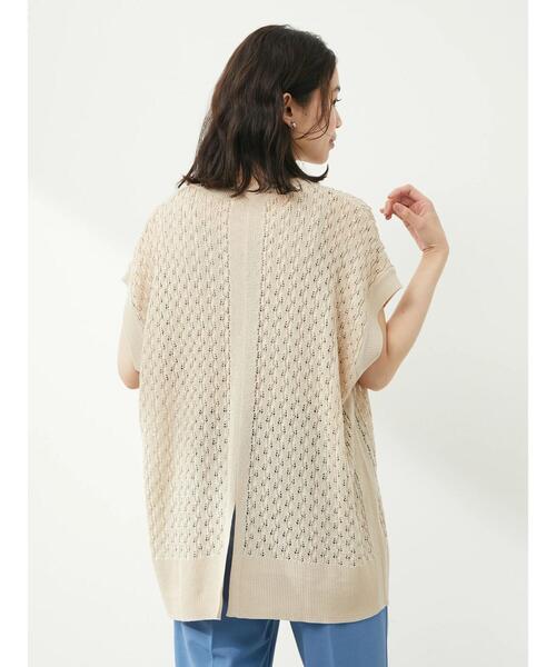 Green　Parks（グリーンパークス）の「バックスリットチュニックベスト（ベスト・レディース・ブラック/ベージュ/テラコッタ・FREE）」の16枚目の写真