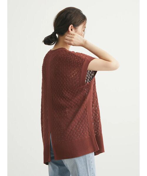 Green　Parks（グリーンパークス）の「バックスリットチュニックベスト（ベスト・レディース・ブラック/ベージュ/テラコッタ・FREE）」の22枚目の写真