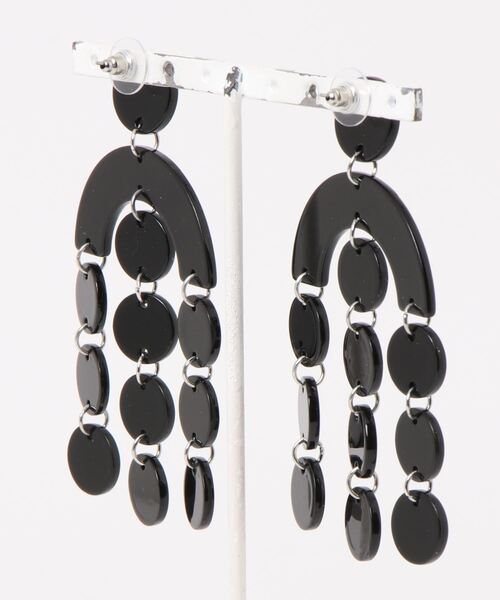 Narcissus(ナルシス)の「【Narcissus】プラスチックピアス(ピアス(両耳用)・レディース・ホワイト/ブラック・FREE)」の6枚目の写真