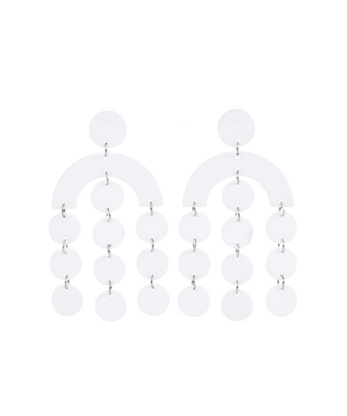 Narcissus(ナルシス)の「【Narcissus】プラスチックピアス(ピアス(両耳用)・レディース・ホワイト/ブラック・FREE)」の1枚目の写真