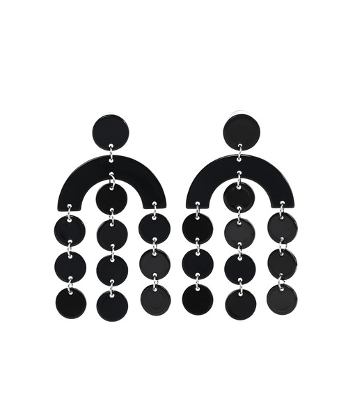 Narcissus(ナルシス)の「【Narcissus】プラスチックピアス(ピアス(両耳用)・レディース・ホワイト/ブラック・FREE)」の2枚目の写真