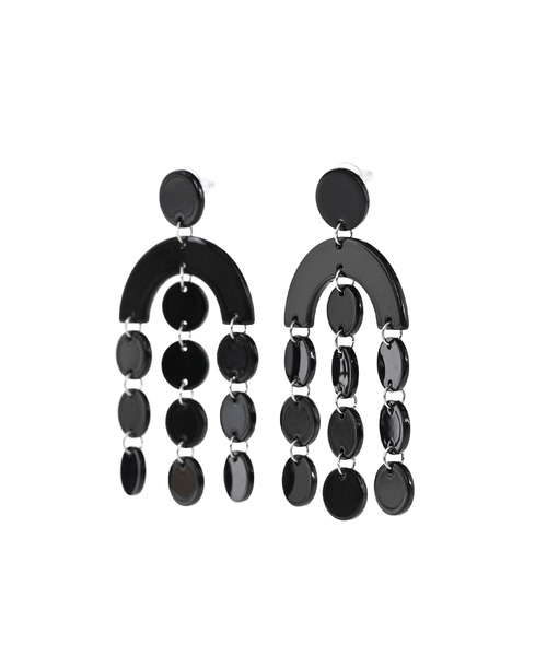 Narcissus(ナルシス)の「【Narcissus】プラスチックピアス(ピアス(両耳用)・レディース・ホワイト/ブラック・FREE)」の3枚目の写真