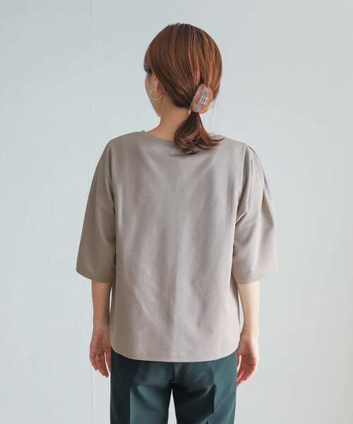 「URBAN RESEARCH DOORS」 7分袖カットソー MEDIUM ネイビー レディース URBAN RESEARCH DOORS（アーバンリサーチドアーズ）の「バルーン