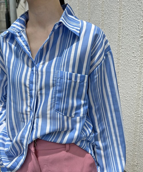 セール ランダムストライプシャツ シャツ ブラウス Jewelobe ジュエローブ のファッション通販 Zozotown セール ランダムストライプシャツ シャツ ブラウス Jewelobe ジュエローブ のファッション通販 Zozotown