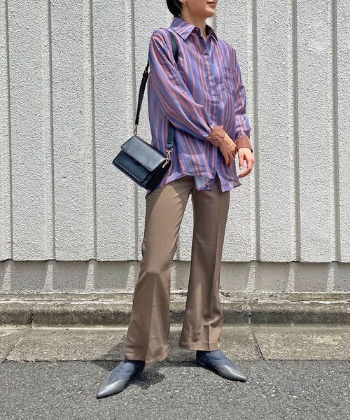 Jewelobe（ジュエローブ）の「ランダムストライプシャツ（シャツ/ブラウス・レディース・ホワイト系その他/ブラウン系その他・FREE）」の11枚目の写真