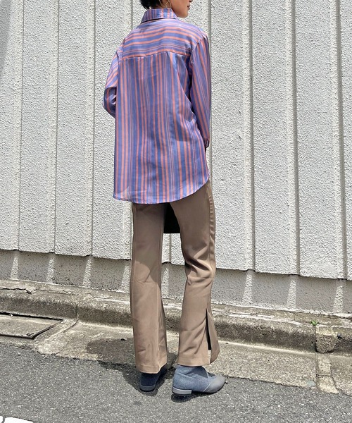 Jewelobe（ジュエローブ）の「ランダムストライプシャツ（シャツ/ブラウス・レディース・ホワイト系その他/ブラウン系その他・FREE）」の14枚目の写真