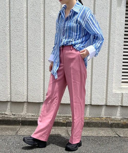 Jewelobe（ジュエローブ）の「ランダムストライプシャツ（シャツ/ブラウス・レディース・ホワイト系その他/ブラウン系その他・FREE）」の18枚目の写真