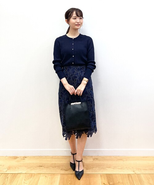 index（インデックス）の「◆配色レースタイトスカート【WEB限定サイズ】（スカート・レディース・パープル系その他/ライトグレー系4/ネイビー系4/イエロー系9・40/38/36/42）」の16枚目の写真