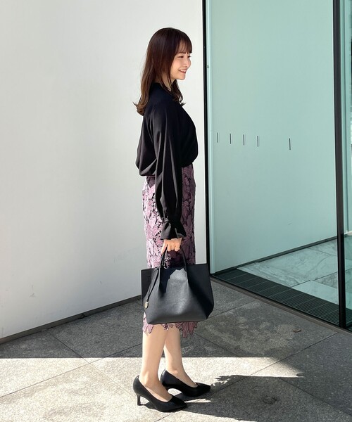 index（インデックス）の「◆配色レースタイトスカート【WEB限定サイズ】（スカート・レディース・パープル系その他/ライトグレー系4/ネイビー系4/イエロー系9・40/38/36/42）」の19枚目の写真