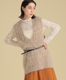 Ray BEAMS | Ray BEAMS / シャギー ニット ベスト(ベスト)