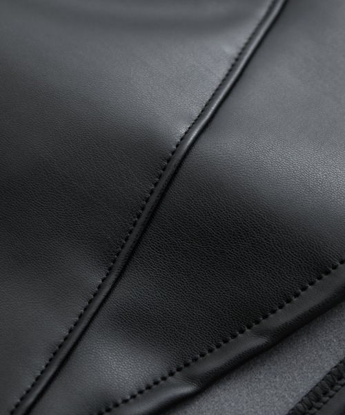 JUN&ROPE'（ジュンアンドロペ）の「リサイクルエコレザーカッティング切替タイトスカート（スカート・レディース・ホワイト/ブラック・S/X-SMALL/L/M）」の16枚目の写真