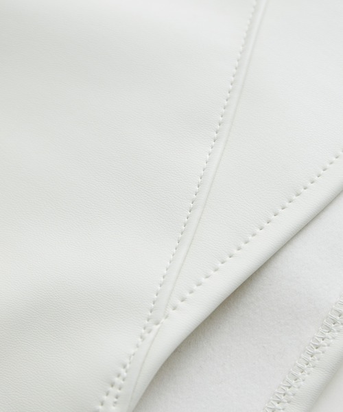 JUN&ROPE'（ジュンアンドロペ）の「リサイクルエコレザーカッティング切替タイトスカート（スカート・レディース・ホワイト/ブラック・S/X-SMALL/L/M）」の17枚目の写真