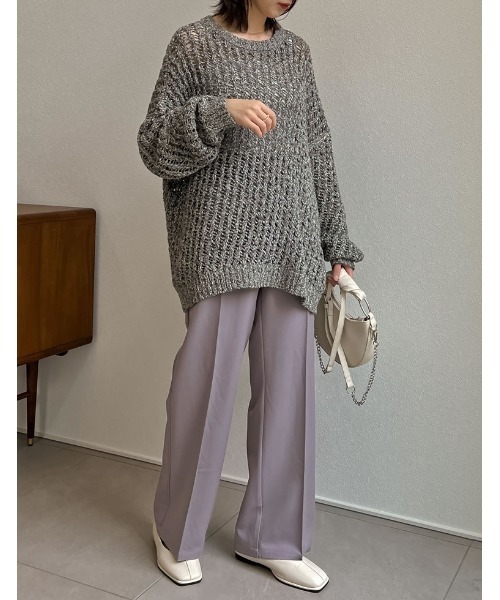 Re:EDIT（リエディ）の「[2022A/W COLLECTION]センターラインスクエアトゥフラットパンプス（パンプス・レディース・ブラック/レッド/アイボリー/グレイッシュベージュ・SMALL/MEDIUM/LARGE/X-LARGE）」の21枚目の写真