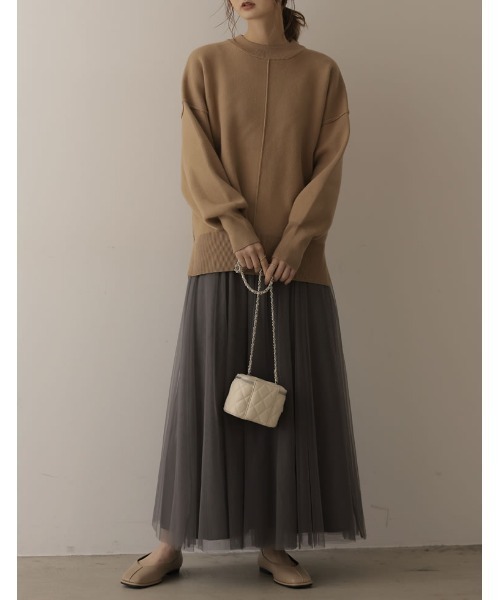 Re:EDIT（リエディ）の「[2022A/W COLLECTION]センターラインスクエアトゥフラットパンプス（パンプス・レディース・ブラック/レッド/アイボリー/グレイッシュベージュ・SMALL/MEDIUM/LARGE/X-LARGE）」の7枚目の写真