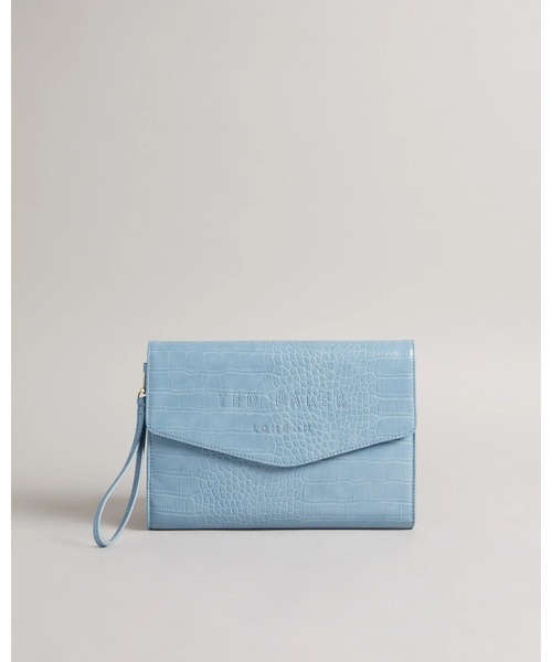 Ted Baker（テッドベーカー）の「CROCEY クロコディテール クラッチバッグ（クラッチバッグ・レディース・ブラック/ブルー系その他3・O/S）」の2枚目の写真