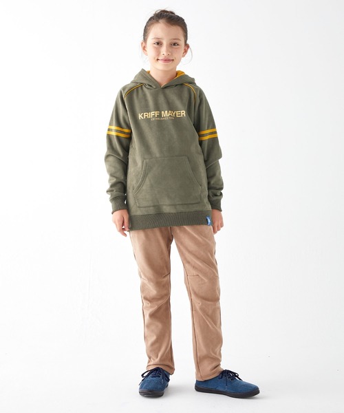 KRIFF MAYER Kid's Collection(クリフメイヤーキッズコレクション)の「フェイクスウェードプルパーカー(パーカー・キッズ・ワインレッド/ネイビー/モカ/カーキ・120/130/140/150/160/170)」の10枚目の写真