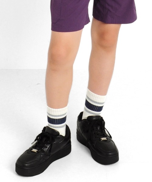 GLAZOS（グラソス）の「【大人向けサイズあり】コンフォートスニーカー（スニーカー・キッズ・ホワイト/ブラック・フリー）」の5枚目の写真