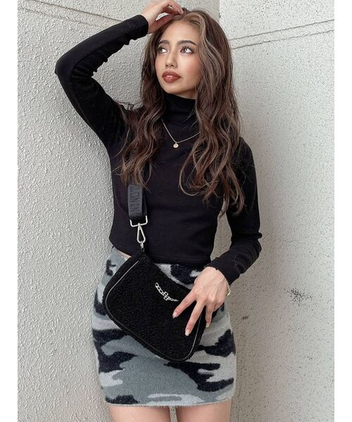 GYDA（ジェイダ）の「カモフラニット スカートライクショートパンツ（スカート・レディース・カーキ/グレー・FREE）」の16枚目の写真