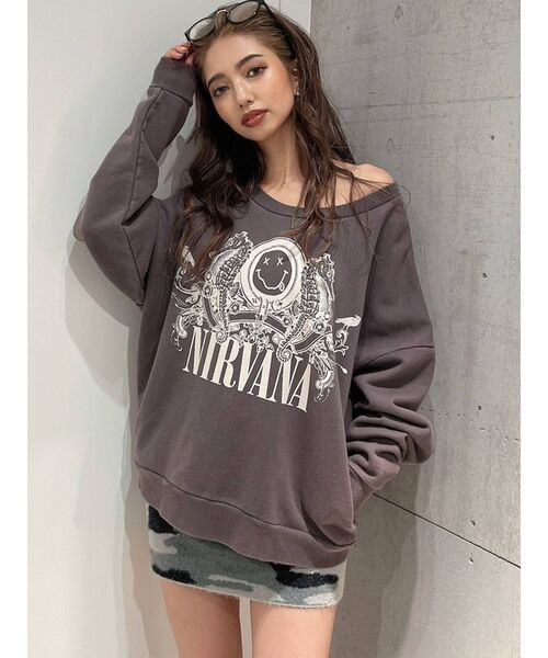 GYDA（ジェイダ）の「カモフラニット スカートライクショートパンツ（スカート・レディース・カーキ/グレー・FREE）」の21枚目の写真