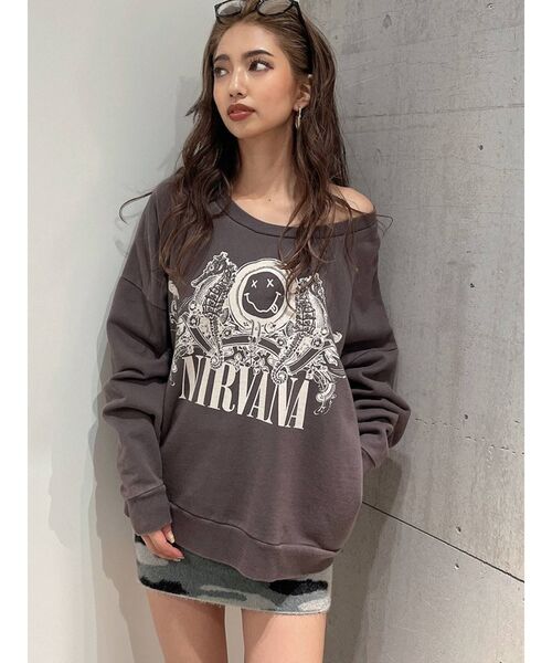 GYDA（ジェイダ）の「カモフラニット スカートライクショートパンツ（スカート・レディース・カーキ/グレー・FREE）」の22枚目の写真