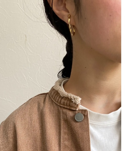 LHELBIE（レルビエ）の「【MARITAS DENIM/マリタスデニム】オーバーサイズデニムジャケット（デニムジャケット・レディース・ブラウン/グレー・FREE）」の7枚目の写真